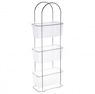 FIVE SIMPLY SMART Five &Eacute;tag&egrave;re 3 paniers en m&eacute;tal et pvc
