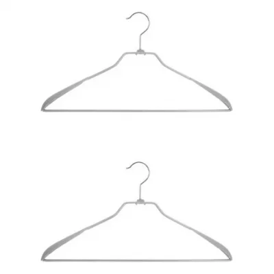 GENERIQUE Five - lot de 2 cintres &agrave; vestes en m&eacute;tal avec rev&ecirc;tement anti glisse