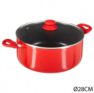 5FIVE FIVE Simply Smart - Faitout en Aluminium Essentielle 28cm Rouge