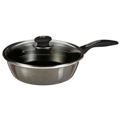 PARIS PRIX FIVE Simply Smart - Sauteuse en Acier ""Tradition"" 24cm Gris Fonc&eacute;