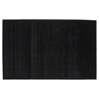 5FIVE SIMPLY SMART Five - Tapis de Bain Lattes en Bambou Noir 120 x 170 cm