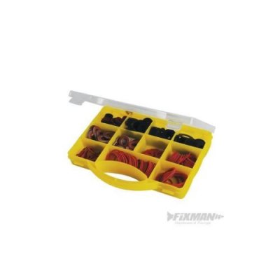 FIXMAN  386124 Coffret de Rondelles d'&eacute;tanch&eacute;it&eacute; en Caoutchouc/Fibre 280 pi&egrave;ces