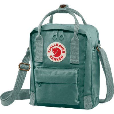 FJALLRAVEN Fj&auml;llr&auml;ven Sac &agrave; bandouli&egrave;re 'K&aring;nken Sling' p&eacute;trole / cr&egrave;me / rouge