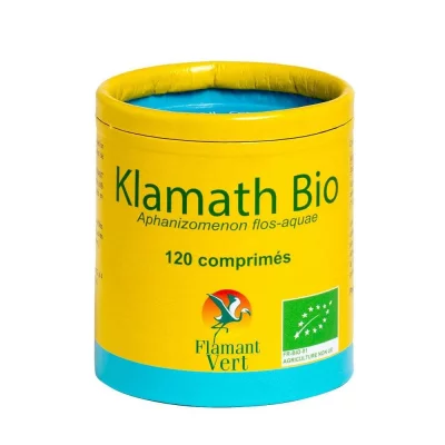 FLAMANT VERT  Klamath BIO Micro Algues AFA 120 Comprim&eacute;s de 500 mg