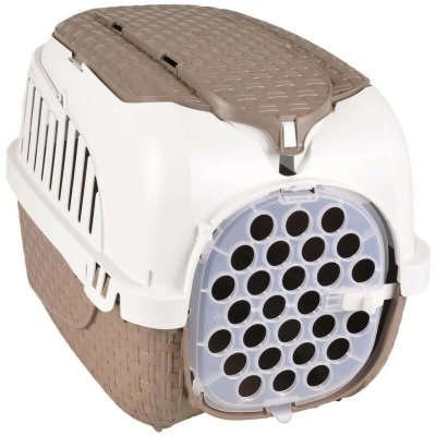 BAMA FLAMINGO 517589 Tour Cage de Transport Taupe Taille XS 33 x 52 x 34 cm