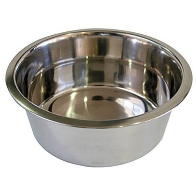 KARLIE Flamingo Pet Products - 2.5 Litre &oslash; 25 cm Gamelle en inox pour chien Gris