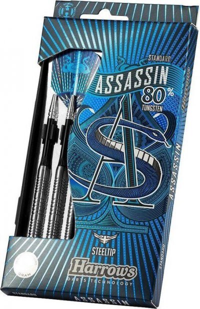 HARROWS Fl&eacute;chettes  Assassin 80 Steel 20 G Bleu Plastique