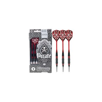 HARROWS Fl&eacute;chettes  pirate 18gk pointe nylon rouge