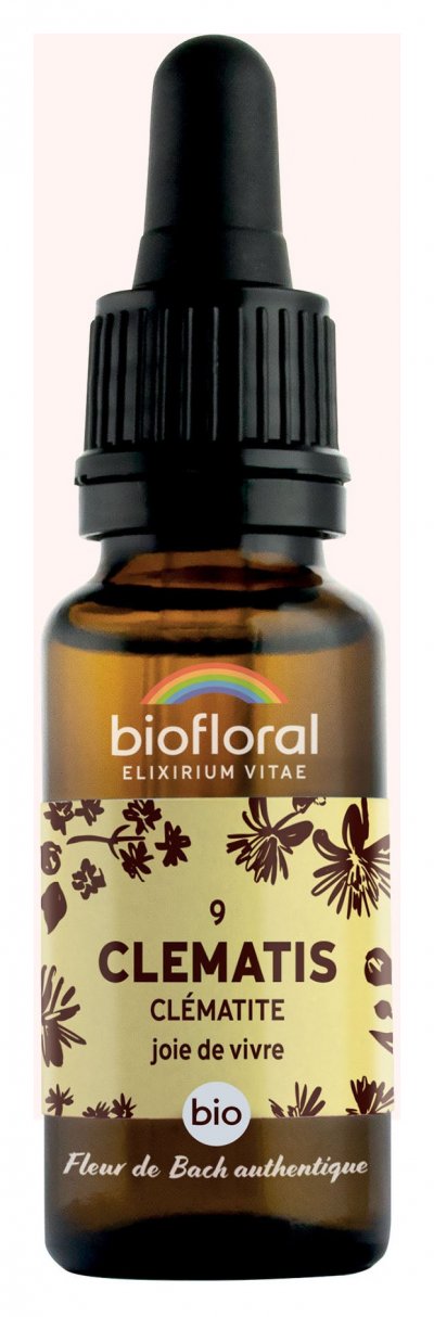 BIOFLORAL Fleur De Bach Elixir Clematis n&deg;9 Cl&eacute;matite 