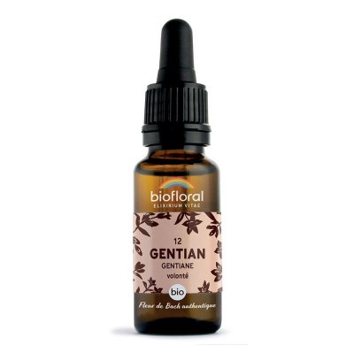 BIOFLORAL Fleur De Bach Elixir Gentian n&deg;12 Gentiane 