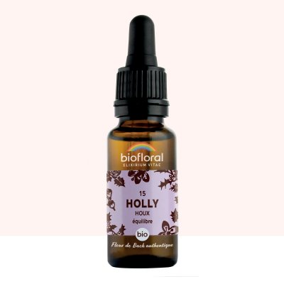 BIOFLORAL Fleur De Bach Elixir Holly n&deg;15 Houx 