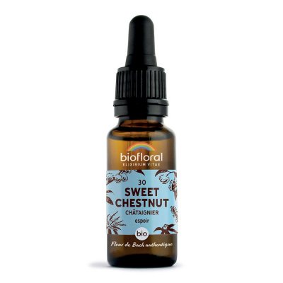 BIOFLORAL Fleur De Bach Elixir Sweet Chestnut n&deg;30 Ch&acirc;taignier 