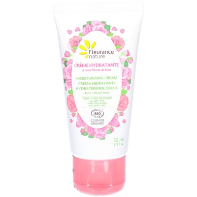 FLEURANCE NATURE  Cr&egrave;me Hydratante &Agrave; L'Eau Florale De Rose 50ml