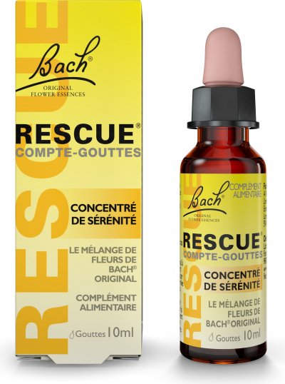RESCUE Fleurs de bach  - Compte-gouttes Concentr&eacute; de s&eacute;r&eacute;nit&eacute;, 10ml