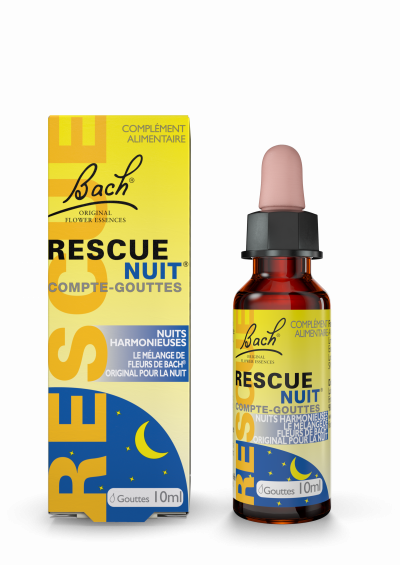 RESCUE Fleurs de bach  NUIT - Compte-Gouttes Nuits Harmonieuses, 10ml