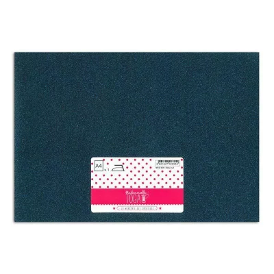 TOGA Flex thermocollant &agrave; paillettes - Bleu nuit - 30 x 21 cm - 