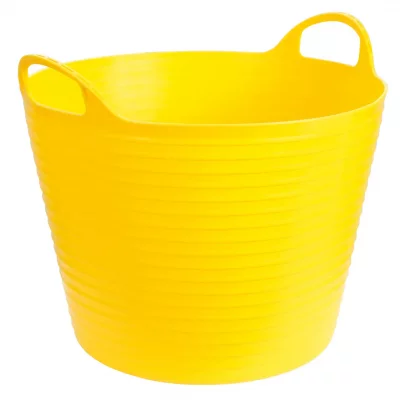 FlexBag auge flexible, mat&eacute;riau plastique, avec poign&eacute;es, 28 l, jaune