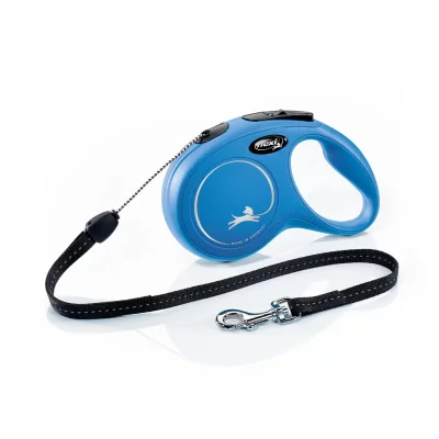 FLEXI  - Laisse New Classic s Cord 8 m blue CL10C8-251-BL-20 - Bleu