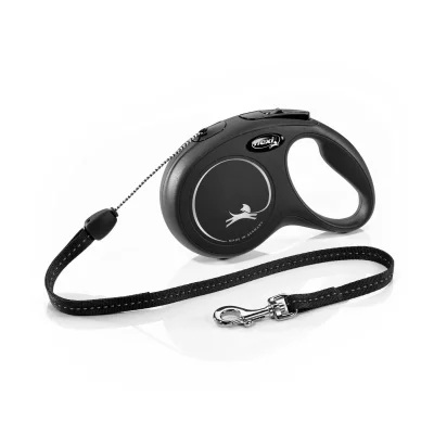 FLEXI  Laisse pour chien  New Classic 8 m Taille S noire T.U