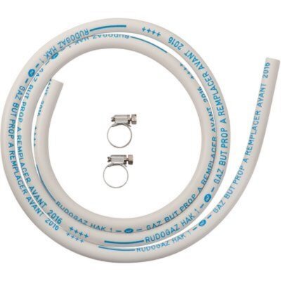 EUROGAZ Flexible gaz butane propane en caoutchouc blanc  Longueur 1 m