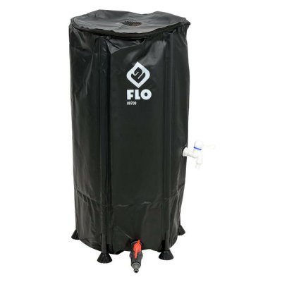 FLO  Baril de pluie pliable - 100L - PVC - 40 x 40 x 78 cm
