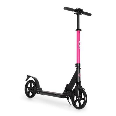 KLARFIT Float Trottinette roues 200 mm , roulement &aacute; billes PU ABEC 7 , poign&eacute;es AS-Soft , magenta