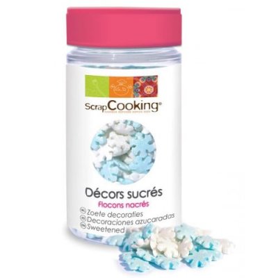 SCRAPCOOKING Flocons nacr&eacute;s en sucre en pot 50g