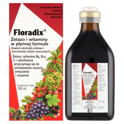 SALUS Floradix Fer + Plantes en bouteille - 500 ml