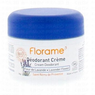 FLORAME  D&eacute;odorant cr&egrave;me Fleur de lavande 50g