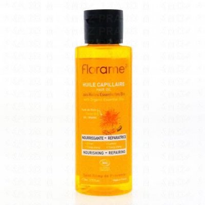 FLORAME  Huile capillaire nourrissante bio flacon 110ml