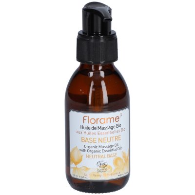 FLORAME  - Huile De Massage Base Neutre Bio 120ml 