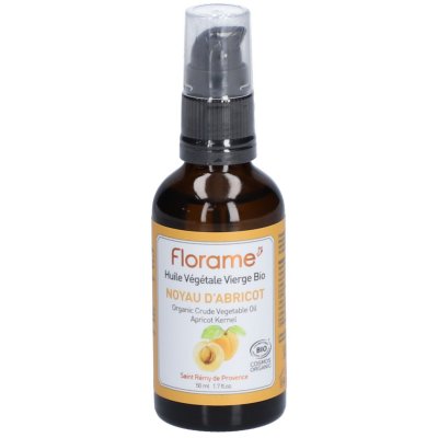 FLORAME  Huile v&eacute;g&eacute;tale vierge bio de noyau d'abricot flacon pompe 50ml