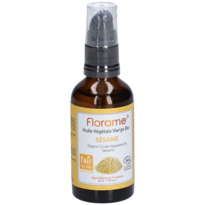 FLORAME  Huile v&eacute;g&eacute;tale vierge bio de s&eacute;same flacon pompe 50ml