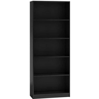 FLORENCE - Biblioth&egrave;que contemporaine - 5 niches - 30x60x182cm - noir