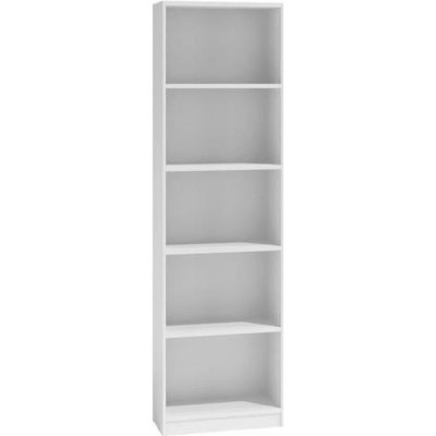 FLORENCE - Biblioth&egrave;que contemporaine 5 niches blanc
