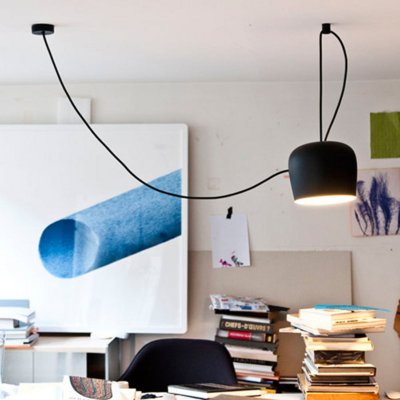 FLOS  - AIM LED - Lampe &agrave; suspension, noir