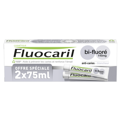 FLUOCARIL  Dentifrice Blancheur, 2x75ml