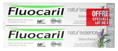 FLUOCARIL  Natur'Essence Pack de Pasta Dental Blanqueadora 2x75ml