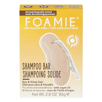 FOAMIE  Barra Champ&uacute; Pelo Seco Rizado 80g