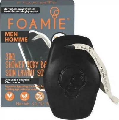 FOAMIE  - Soin lavant solide 3 en 1 - What A Man 90 g
