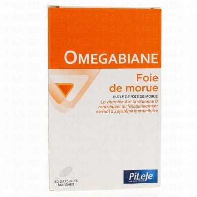 PILEJE Foie De Morue 80 Capsules Marines Omegabiane 