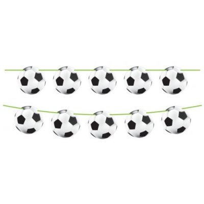 FOLAT  - Guirlande ""Fan de foot"", &Oslash; 22 cm et Longueur 10 M&egrave;tres