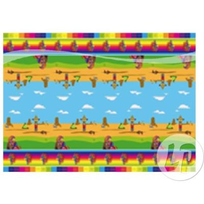 FOLAT  Nappe F&ecirc;te Indiens-130x180 cm, 26103, Multicolore
