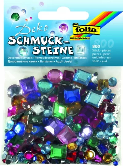 GENERIQUE Folia Pierres D&eacute;coratives 800 Pi&egrave;ces, Motifs Assortis