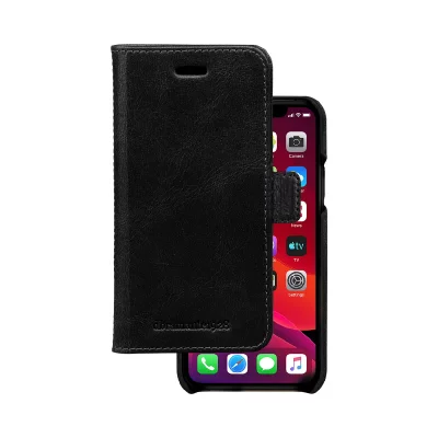 DBRAMANTE1928 Folio 2 en 1 iPhone 11 Pro Lynge en Cuir Noir  - Neuf