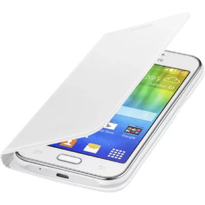 SAMSUNG Folio pour  Galaxy J1 Flip Cover Blanc  - Neuf