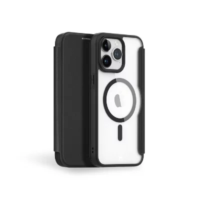 FORCE CASE Folio Renforc&eacute;e Forcecase Magsafe pour iPhone 15 Pro Max Noir