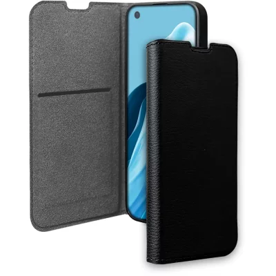 BIGBEN CONNECTED Folio Wallet Oppo Reno 8 Lite Noir - 65% Plastique recycl&eacute; Certifi&eacute; GRS Bigben