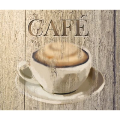 WENKO Fond de hotte, cr&eacute;dence cuisine verre Caf&eacute;, verre tremp&eacute;, 60x50 cm, multicolore - 