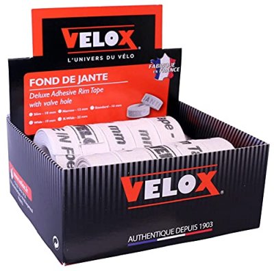VELOX Fond de jante  coton blanc haute r&eacute;sistance 13 mm (rouleau de 2m